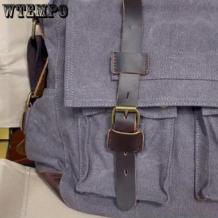 Vintage Messenger Bags Laptoptas Grote Capaciteit Schoudertas Voor Wandelen Reizen Kerst/Halloween cadeau