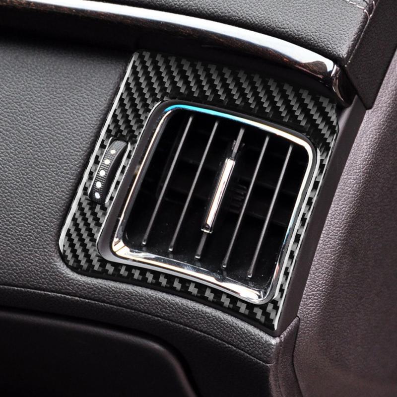 For Cadillac CTS 2008-2010 Real Carbon Fiber Sticker truments Air conditioning vents panel Car ide decorative Accessories