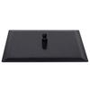 Soffione Doccia Pioggia Acciaio Inossidabile 50x50 cm Quadrato Nero