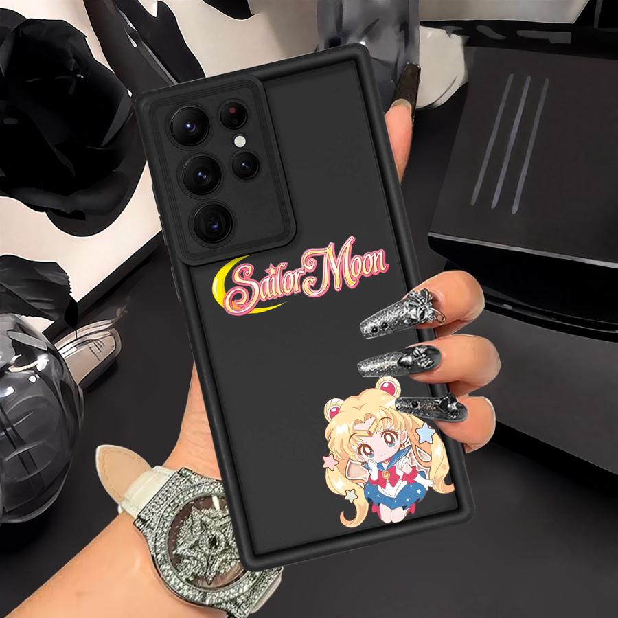 Cartoon Sailor Moon Phone Cover Case for Samsung Galaxy S25 S22 Plus Note 20 Ultra S20 FE S25 S23 S24 Ultra S21
