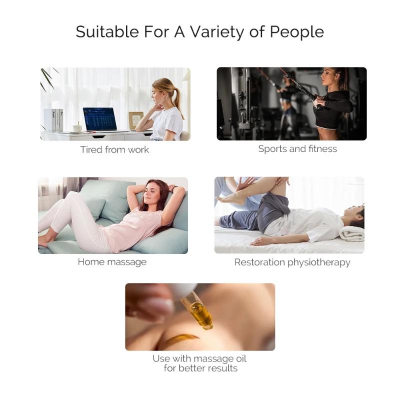 2026 New Gift Electric Fascia Scraper Micro Current Compression Muscle 10500RPM Vibration Relaxation Massager Body Shaping Massage Knife