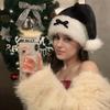 New Bow Plush Christmas Hat Adult Red Black Xmas Hat Women Santa Claus Cosplay Props Winter Caps DIY Christmas Party Decor Gift