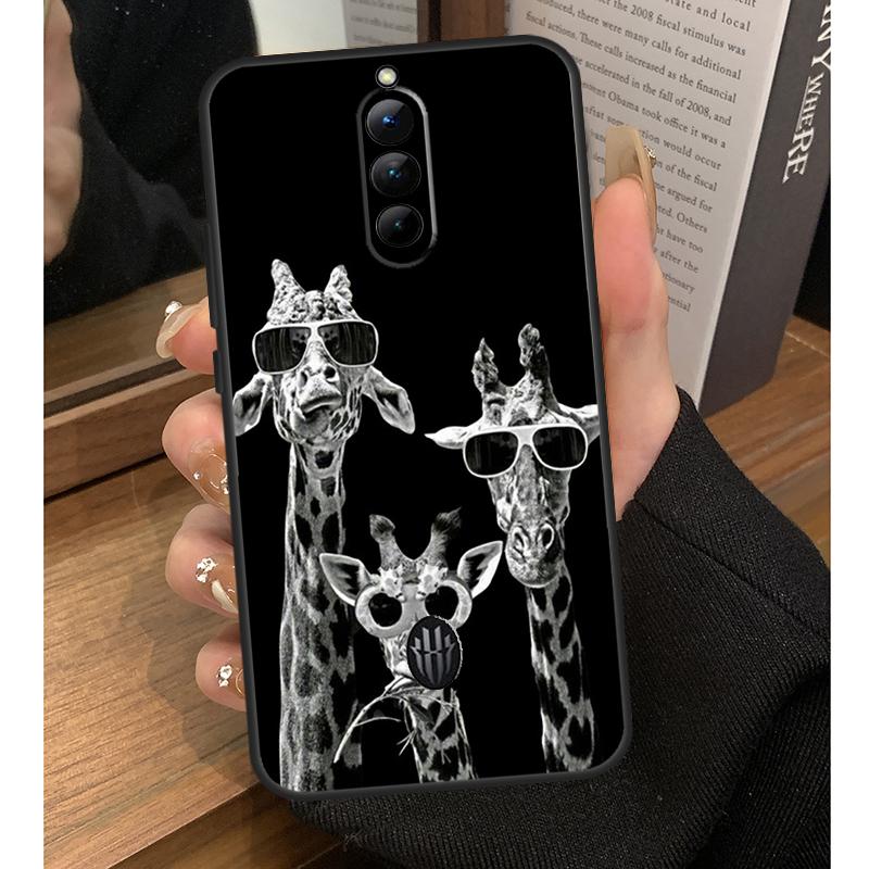 Cute Cartoon Animal Giraffe Case For Nubia Red Magic 8S 9S Pro Plus 6S 7S 6 7 Pro 6R 5G RedMagic 9 8 10 Pro Plus Coque