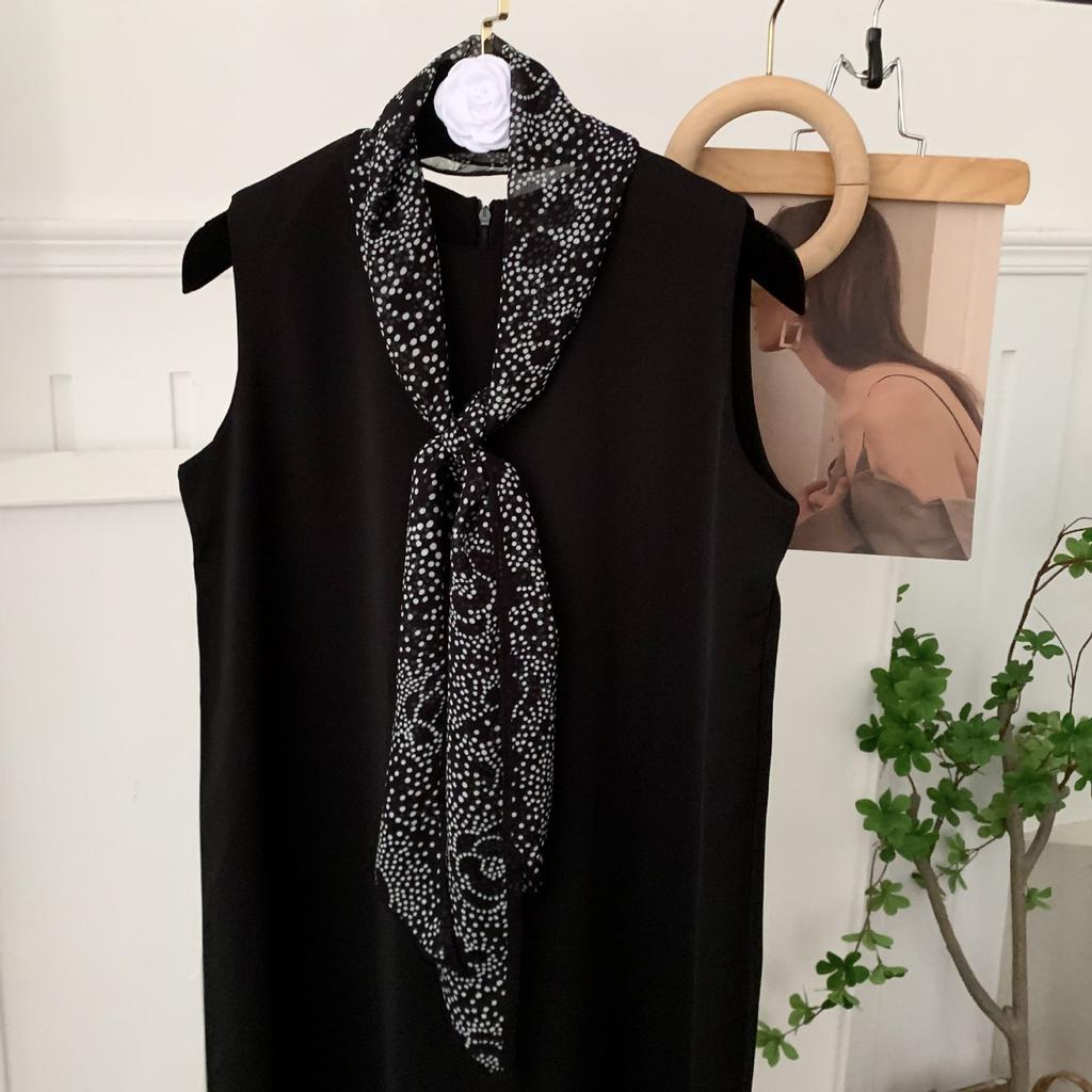 Scarf for Women Versatile Neck Flower Scarf Versatile Striped Headband Hairband Scarf