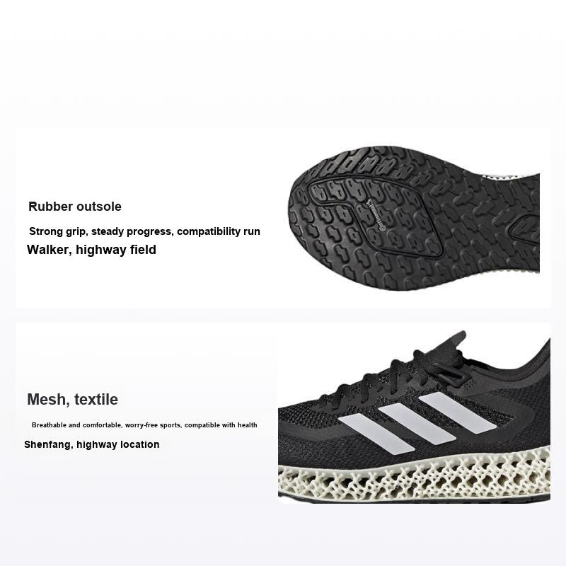 Кроссовки унисекс adidas 4DFWD 2 Black Carbon Core-Black Cloud-White GX9249 40⅔