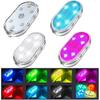 4PCS Wireless Car Interior LED Lights 7Colors USB Rechargeable Car LED Touch Light with 6 Super Bright LED Lamp Beads Car Interior Ambient Light