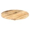 vidaXL Tischplatte Massivholz Mango Rund 25-27 mm 40 cm