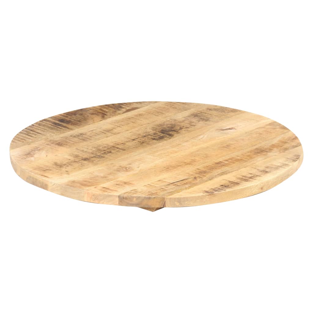 vidaXL Tischplatte Massivholz Mango Rund 25-27 mm 40 cm