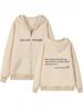 Women's Oversized Hooded Sweatshirt - Cute Autumn Jacket with Drawstring & Zipper for Teen Girls