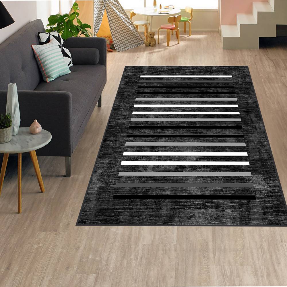 

Eliana Home Моющийся ковер с принтом LNA1306 50x80 чёрный