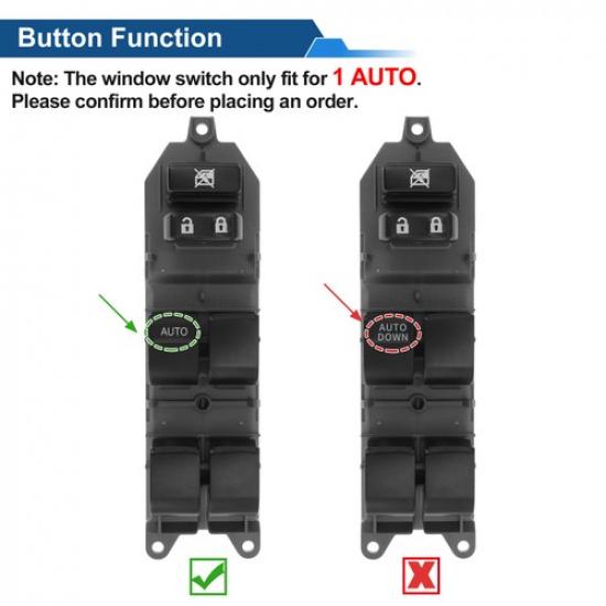 Front Left Driver Power Window Switch for Toyota Yaris 2012-2018 No.8482052470