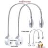 Smart Touch LED Gooseneck Wall Light with Stepless Dimming & Eye Protection
