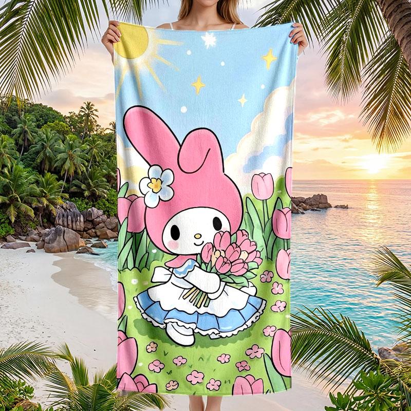 Large Beach Towel Quick Dry Absorbent Towel For Beach IndoorMy Melody