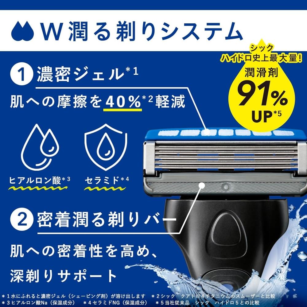 SChick  Chic  Hydro Normal Skin Holder  Main Unit+3 BladeS  Men S Shaver Razor Holder Hydro Normal Skin