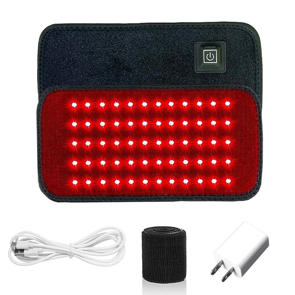 60 LEDs Red&Infrared Light Therapy Belt 850nm 660nm Back Pain Relief Burn Fat Wrap Slimming Machine Portable Heating Pad