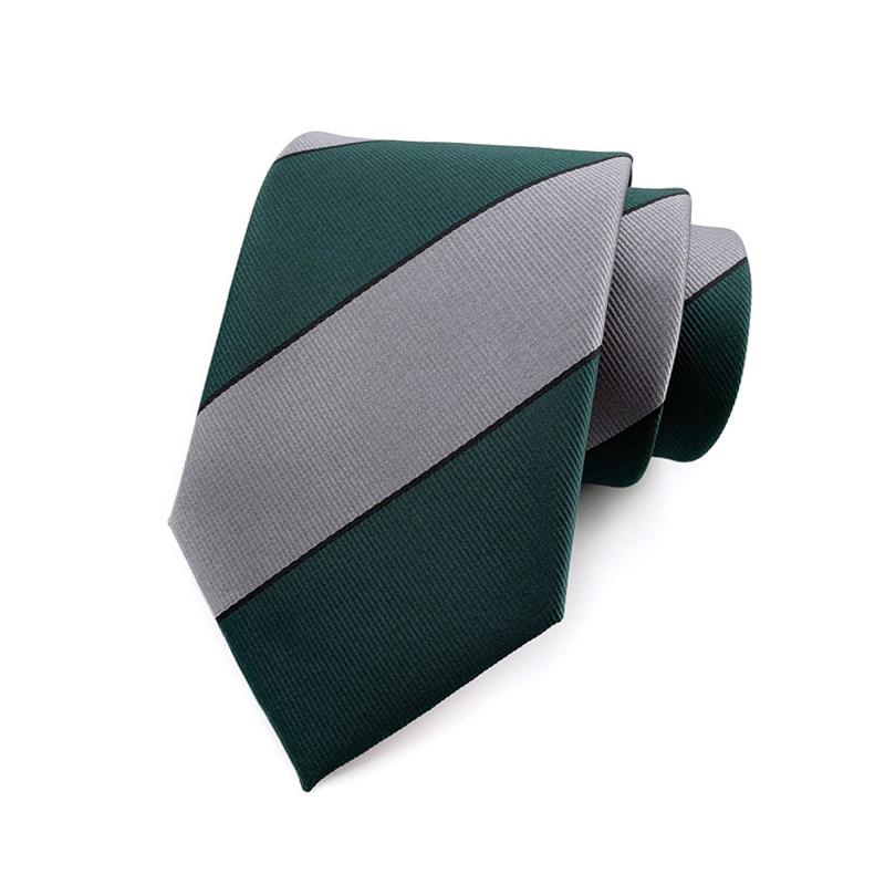 New 8CM Mens Ties Striped Necktie Formal Classic Business Necktie Jacquard Woven Neck ties For Men Groom Wedding Party Neckwear