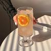 Textured Stemmed Glass for Juice & Cocktails