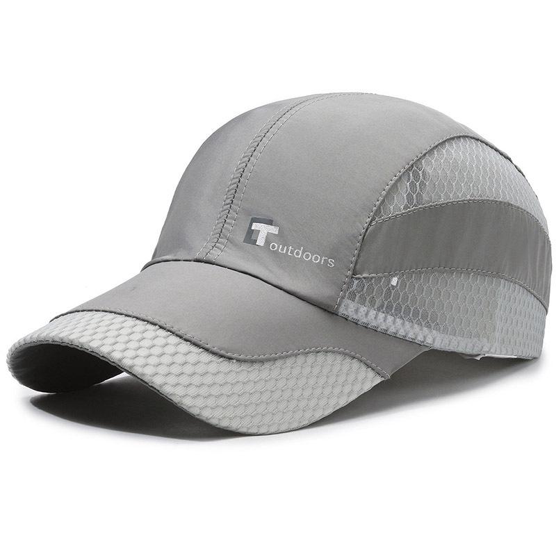 

Unisex Quick-Dry Mesh Sun Hat – Breathable, Sun-Protective, Casual Baseball Cap for Outdoor Sports Adjustable серый