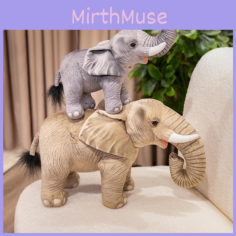 Cartoon Soft Elephant Animal Toy Plush Cushion Ornament For Kids Decor Bedroom