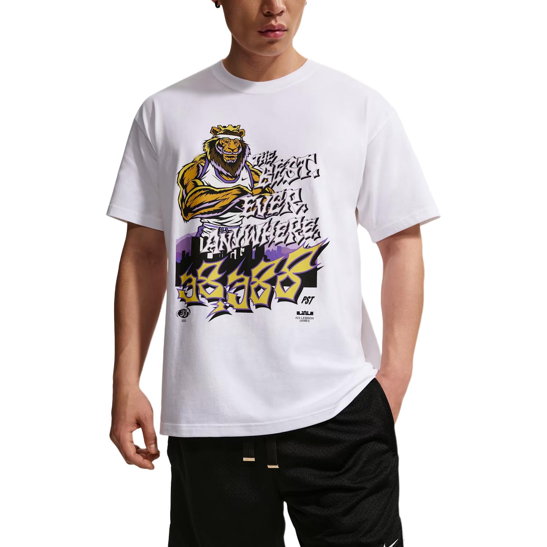 Nike LeBron Big Kids  T-Shirt IH8576-100 L