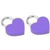 2pcs 30x39mm Padlock White&Black&Purple Mini Heart Lock Craft Supplies Heart Lock  Household