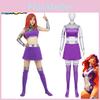 Costume Cosplay Starfire dei Teen Titans Vivace Parrucca Per Adulti Perfetto Per Halloween Maschere E Comic Con