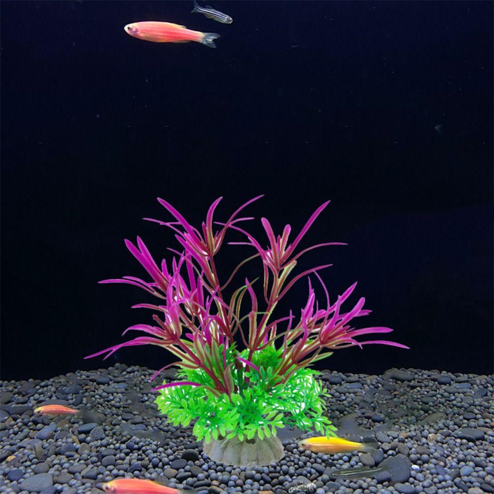 5pcs Creative Fake Grass Simulated Artificial Seaweed Water Grass Diy Aquatic Plants Underwater