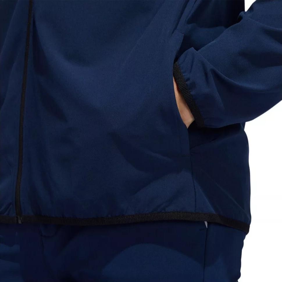 adidas Golf Core Solid Zip-Up Sports Collar Windbreaker Jacket Men Outerwear Blue GD0834