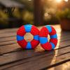 Squeaky Dog Toys Lifebuoy Ring Toy, Latex Chew Teeth Pet Fetch Cleaning Toy for Aggressive Chewers, Interactive Training Puppy Teething