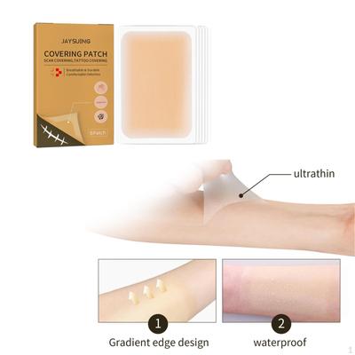 6x Er Up Sticker Ultrathin Patch Normal Skin Colored Waterproof Flaw Conceal for