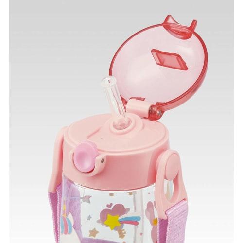 Skater Children's Water Bottle with Straw Clear Bottle Unicorn 480ml Girls PDSH5