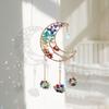 Hanging Crystal Stone Craft Dreamcatchers Colorful Moon Shape Suncatchers Ornament Rainbow Maker Car Hangers Home Decors