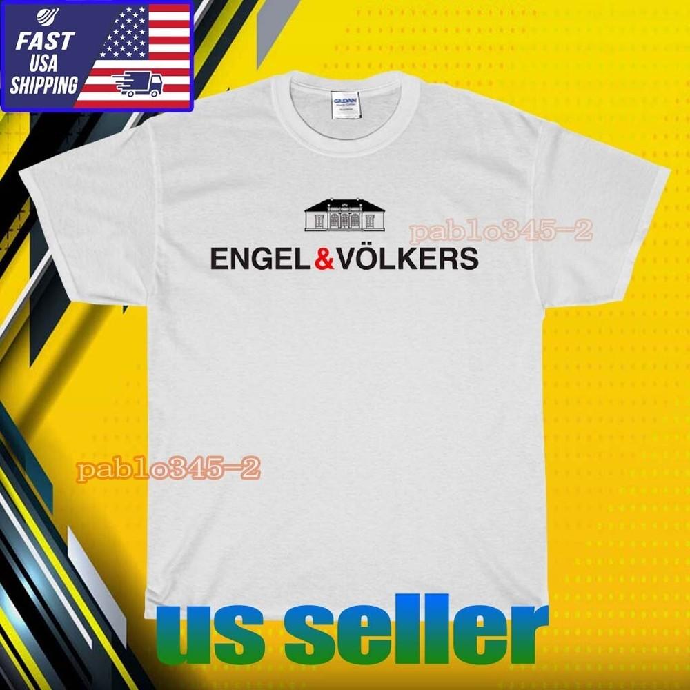 НОВАЯ ФУТБОЛКА ENGEL and VOLKERS LOGO Т-ШИРТА УНИСЕКС СМЕШНАЯ АМЕРИКАНСКИЙ РАЗМЕР США S-5XL 4XL
