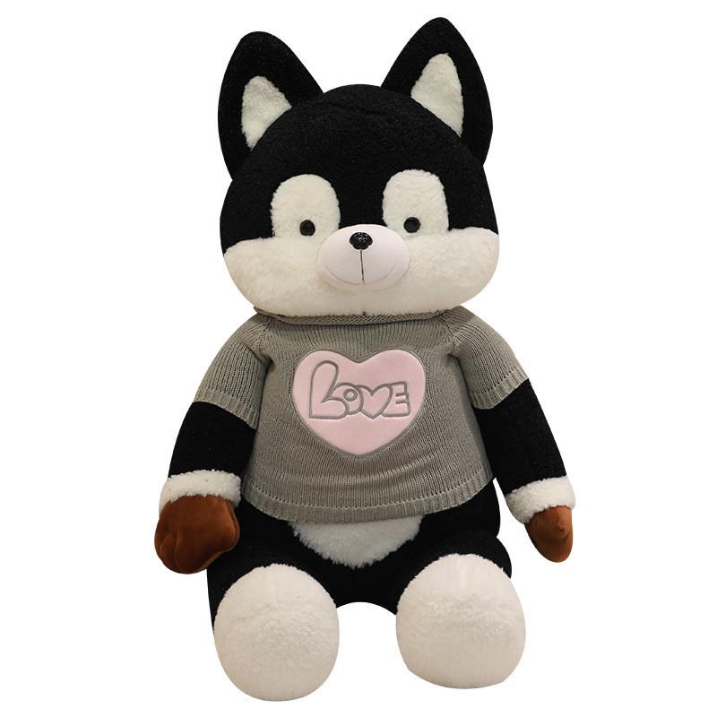 Dog Plush Husky Toy Pillow Animal Stuffed Doll Bedroom Decoration Kids Gift