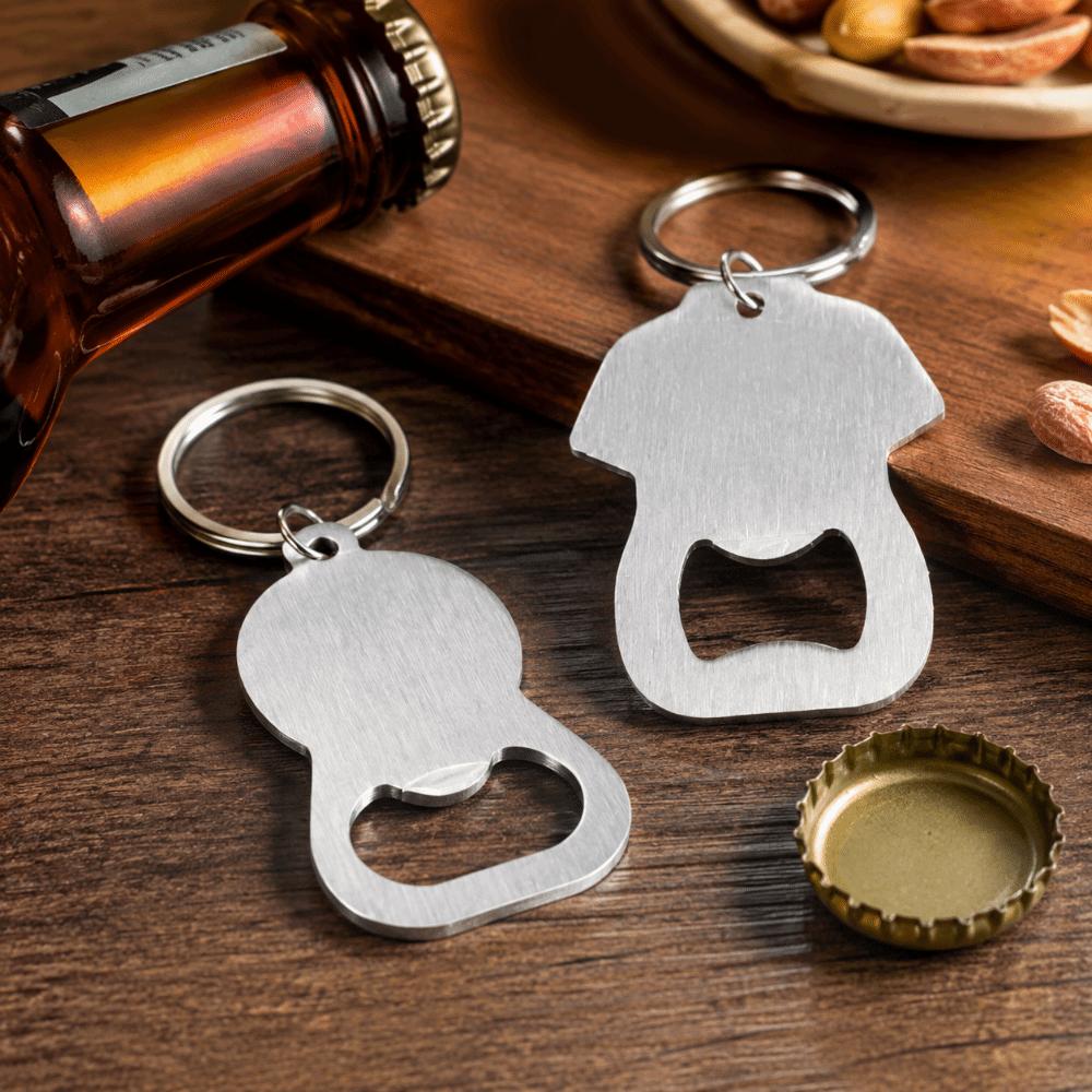 Simple Bottle Opener Keychain Stainless Steel Portable Bottle Opener  Daily Carry