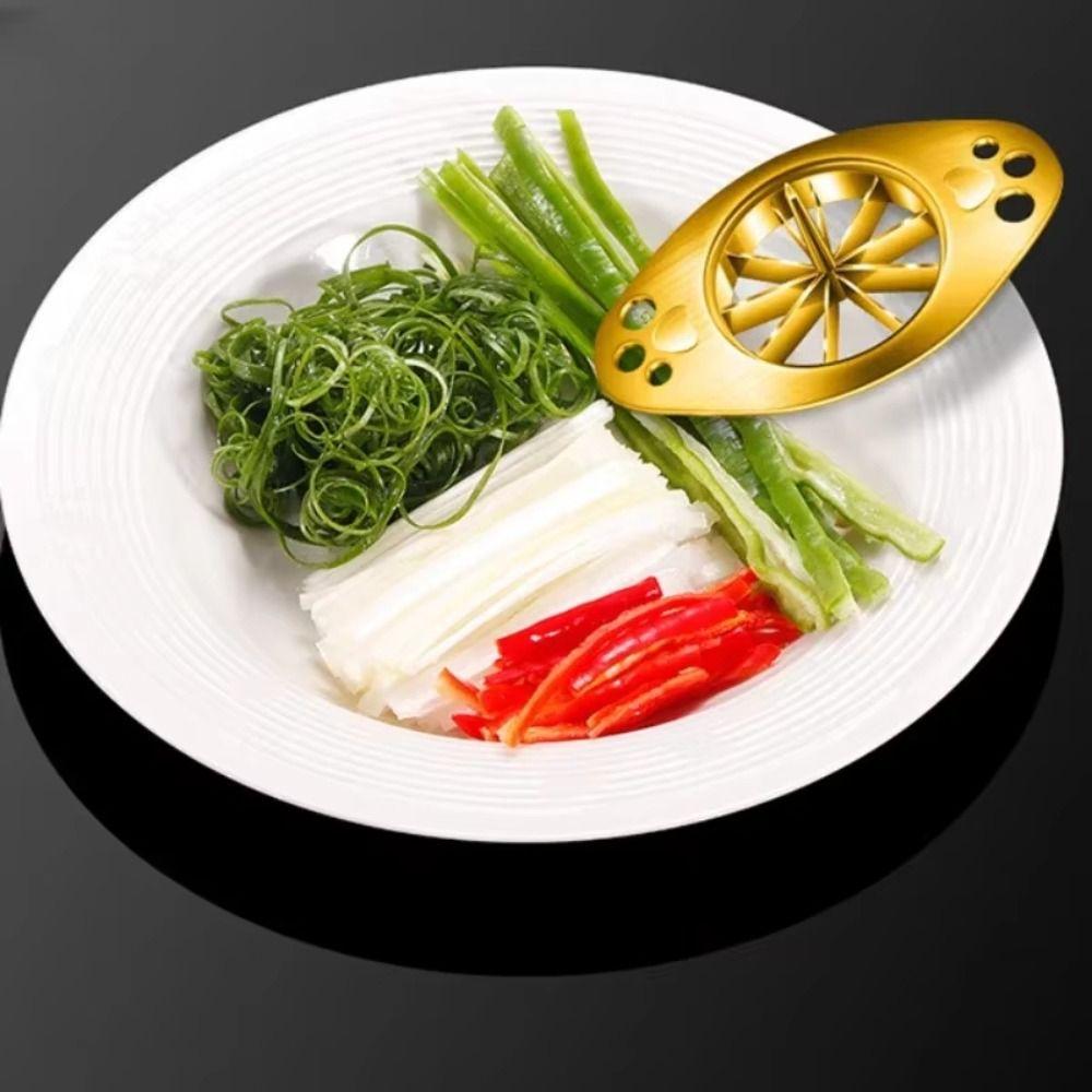 Multi-functional Green Onion Slicer 304 Stainless Steel Scallion Cutting Tool Vegetable Chopping