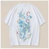 Kirin Cotton Short Sleeve Men's T-shirt Loose Large Size China-Chic Loose Tee Fashion Brand Round Neck Casual Tops