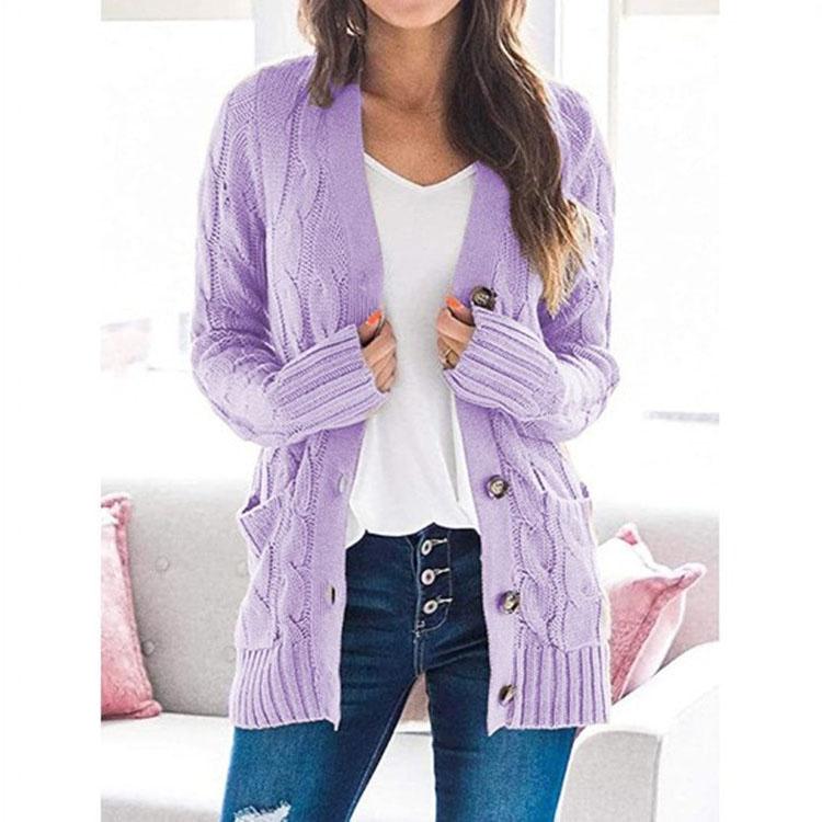 Damen Mittelanger Pullover Strickjacke Kapuzenjacke Modische Kleidung Aus Europa Und Amerika Lager Verfügbar