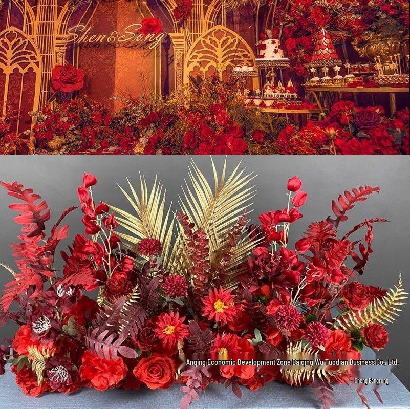 Seidenblumen-Gangdekorationen für Hochzeiten und Verlobungen