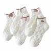 5 Pairs/set Cartoon Casual Breathable Spring Summer Autumn Women Girl Invisible Ankle Low Tube Boat Socks Boat Socks