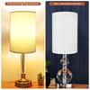 White Linen Lamp Shade Desk Lamp Cloth Lampshade Cylinder Lampshade Universal Household E27 Lamp Shade Bedside Lampshade