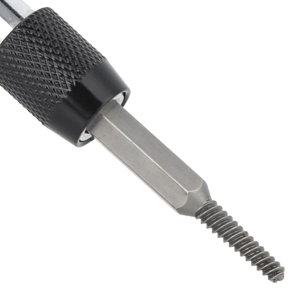 6 Pcs Drill Bit Bolt Extractor Kit With Adapter Stripped Screw Remover Mechanical Repair