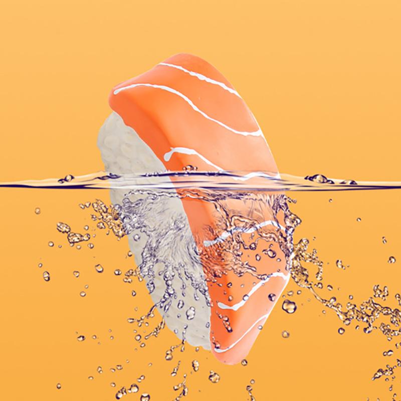 Cachorro Sushi Brinquedo Engraçado Bonito Interativo Brinquedos Squeaky Resistente a Mordidas Resistente ao Desgaste Brinquedo de Mastigar para Animais de Estimação