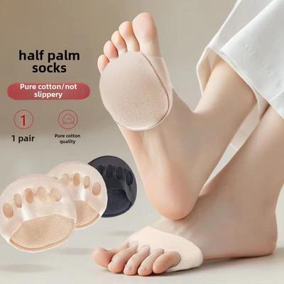 Silicone Half-Palm Forefoot Pads: Non-slip, Anti-wear, Invisible Socks for Women