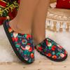 Women Slippers Summer Fashionable And Comfortable Christmas Soft Soled Home Cotton Women's House Slippers with Arch Support