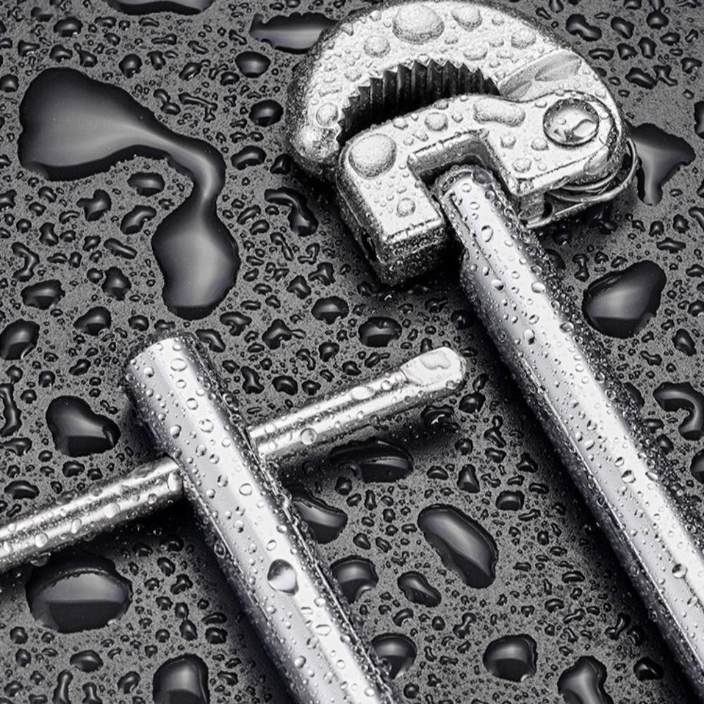Useful Adjustable Head Basin Wrench Carbon Steel Multi-Functional Sink Wrench Plumbing Tool Drain Installation