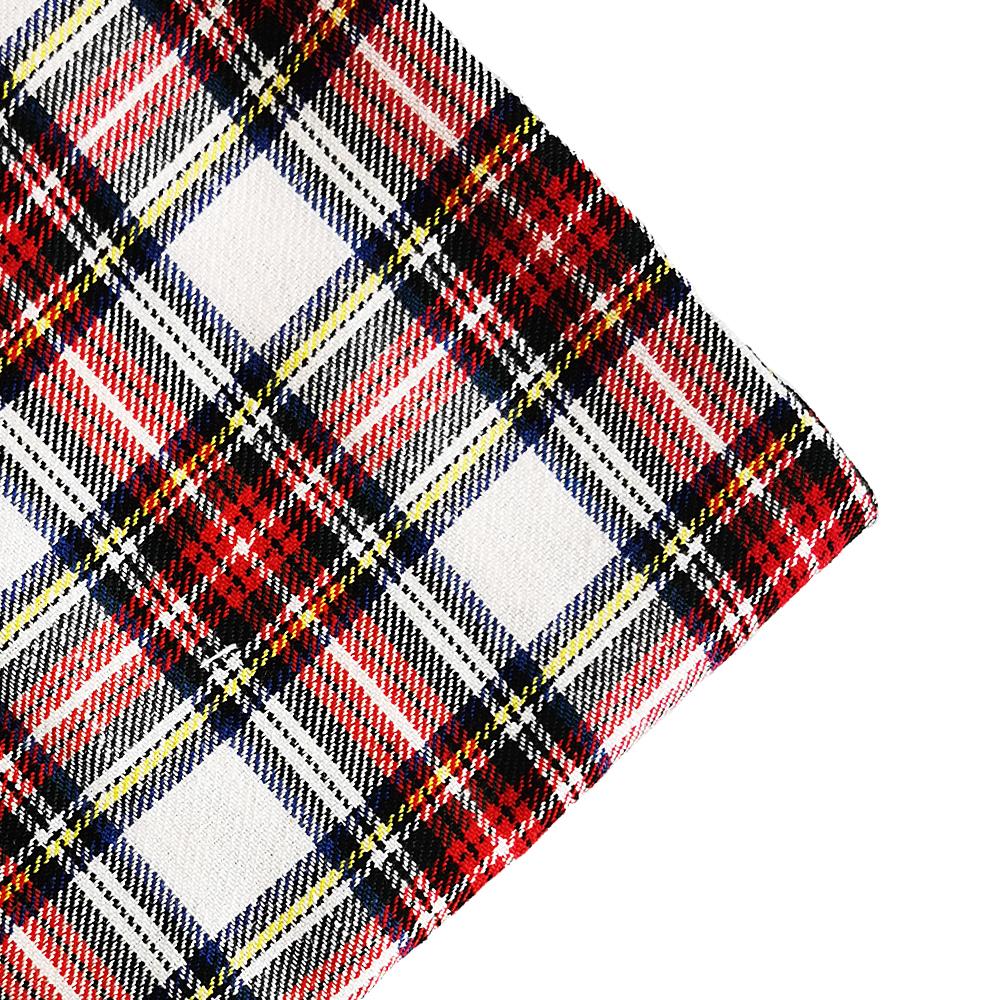 Tessuto a Quadri Scozzesi Classico ed Elegante, Spessore Medio, Poliestere e Cotone, 1-3 Iarde, per Cucire Gonne da Donna, Tessuto Tartan di Designer