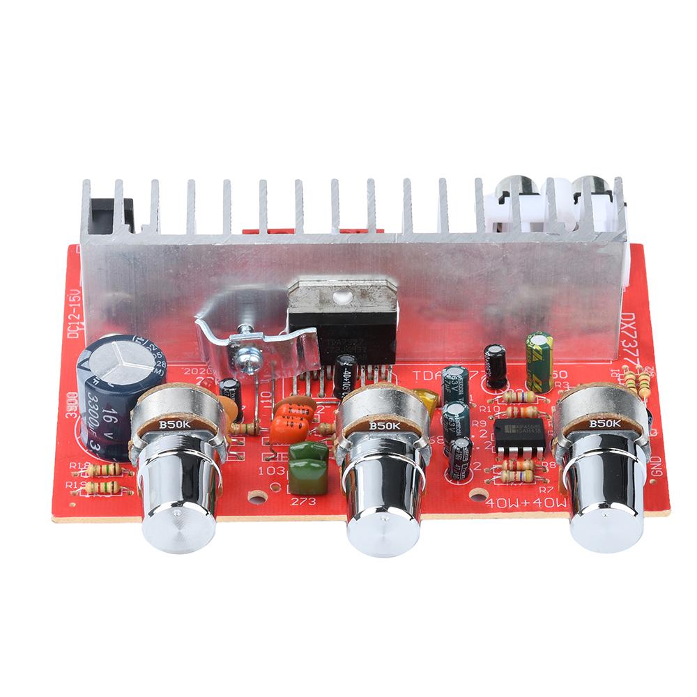 DC 12-15V Car Stereo Amplifier Board Tda7377 Dual Channel Amplifier Board 40W+40W