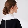 Knopf Schulterumhänge Schal Falscher Kragen für Damenhemd Abnehmbarer Kragen Spitze Ausschnitt Damen Fake Kragen Verstellbare Krawatte