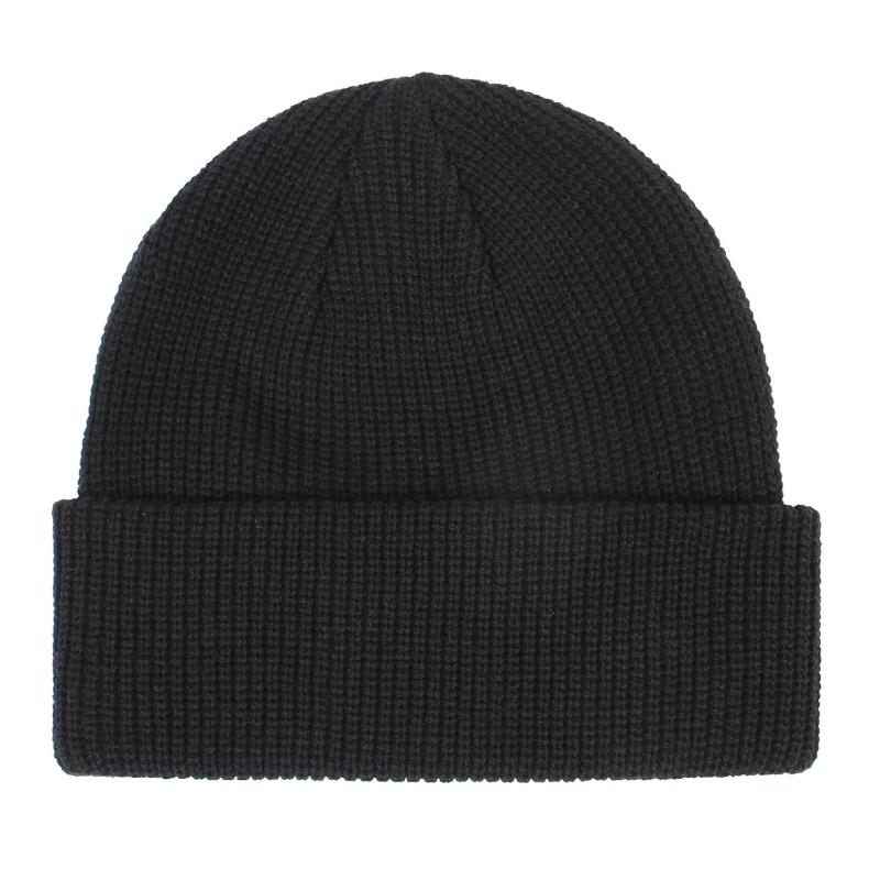 Women Autumn Winter Simple Solid Color Elastic Force Knitted All Match Chic Hat
